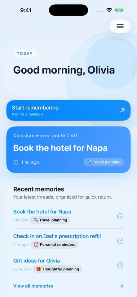 Omnia Scire app interface